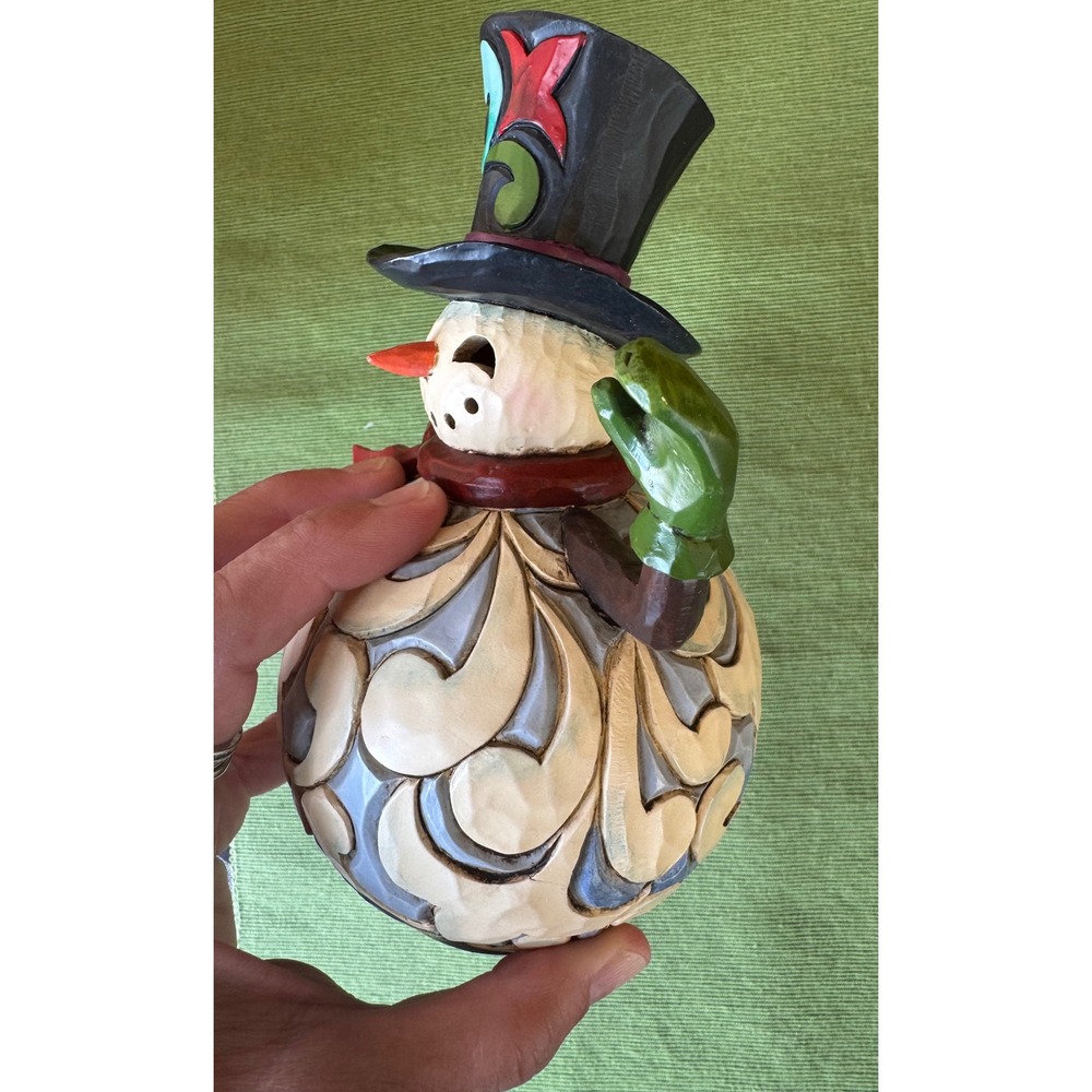 Jim Shore Heartwood Creek 4032483 Light Up Snowman Top Hat Christmas Reitired! - Picture 8 of 12
